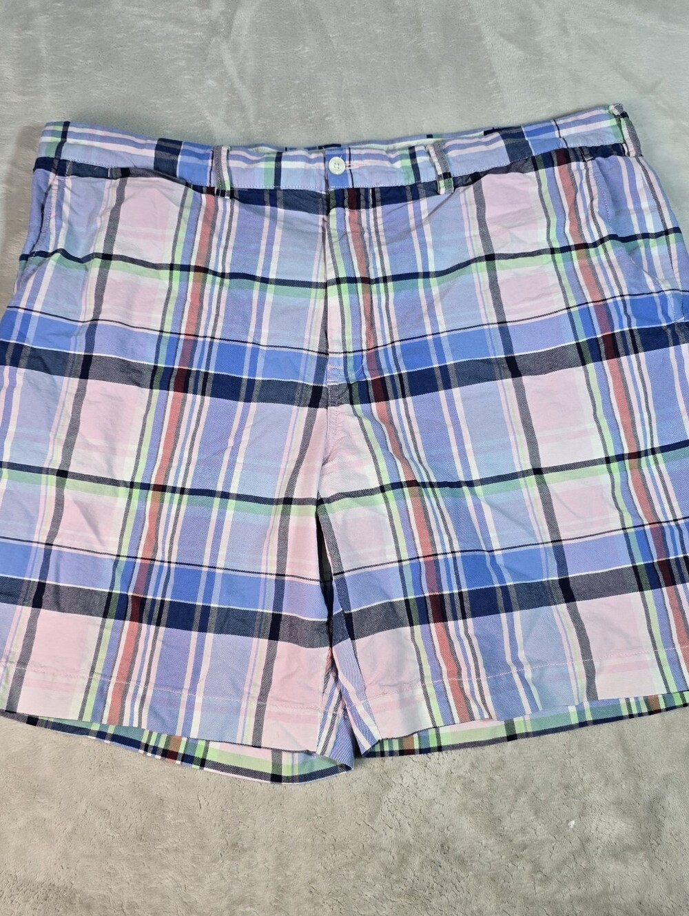 Polo Ralph Lauren Classic Plaid Shorts Mens 42  9” Inseam Colorful Preppy
